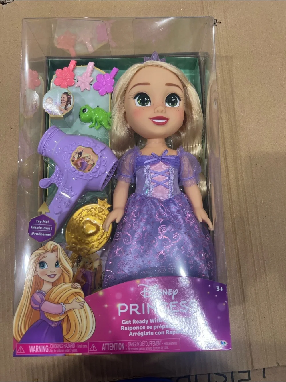 Disney Rapunzel Purple Dress Doll with Gold Brush
